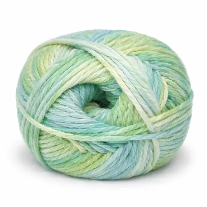 MIRAGE 4PLY  PRINT  25G  PISTACHIO PIE (GREENS/ BLUES)