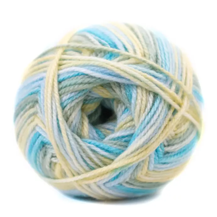 CHARITY P/SKEIN PRINT 100g LEMON WATER