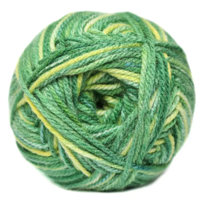  CHARITY P/SKEIN PRINT 5X100G GREEN n GOLD