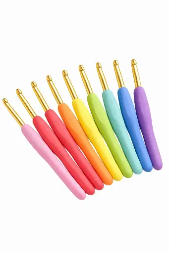 [A015-2]  RUBBER GRIP CROCHET HOOK  2MM
