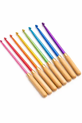 [A011-35-4.5]  TUNISIAN CROCHET HOOK 35CM  4.5MM