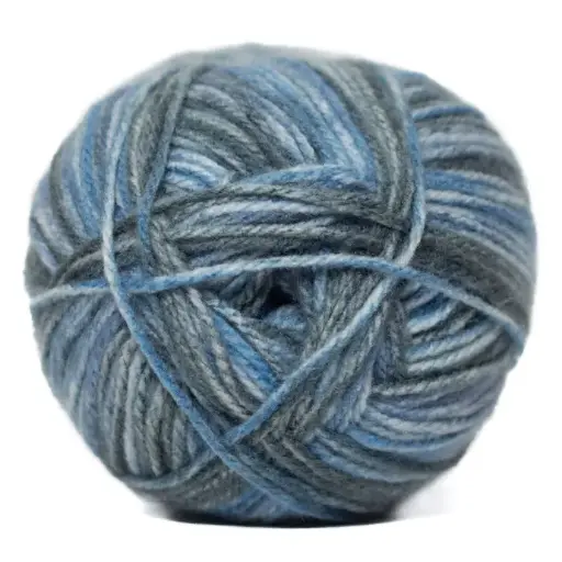 [9003222]  CHARITY P/SKEIN PRINT 100g BLUE FIN