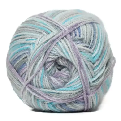 [9003234]  CHARITY P/SKEIN PRINT 5X100G PURPLE RAIN