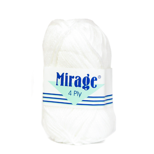 MIRAGE 4PLY 20X25G BLS WHITE