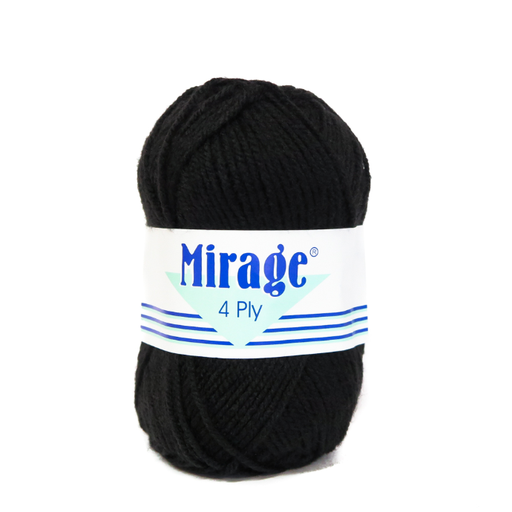 MIRAGE 4PLY 20X25G BLS BLACK