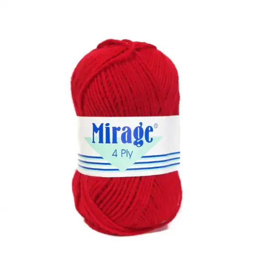 MIRAGE 4PLY 20X25G BLS FIRE RED