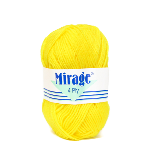 MIRAGE 4PLY 20X25G BLS BRT YELLOW